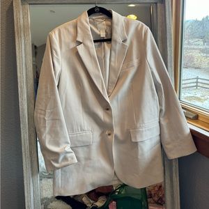H&M Oversized Cream Blazer